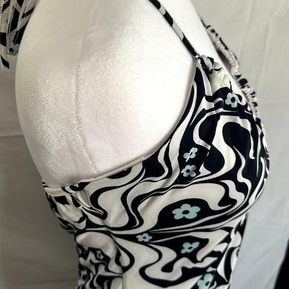 COTTON ON Women's Bodycon Gathered Halter Mini Dress Large - Picture 3 of 11